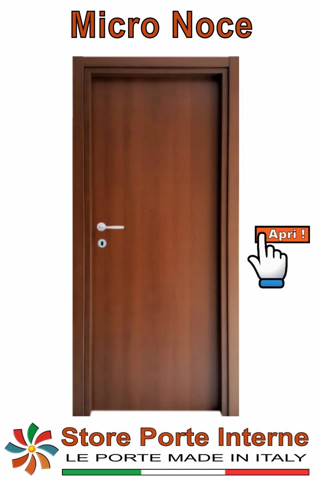 Porte interne in microlaminato noce