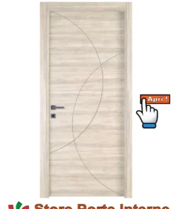 Porta in laminato Modello Floriana Palissandro Bianco Matrix