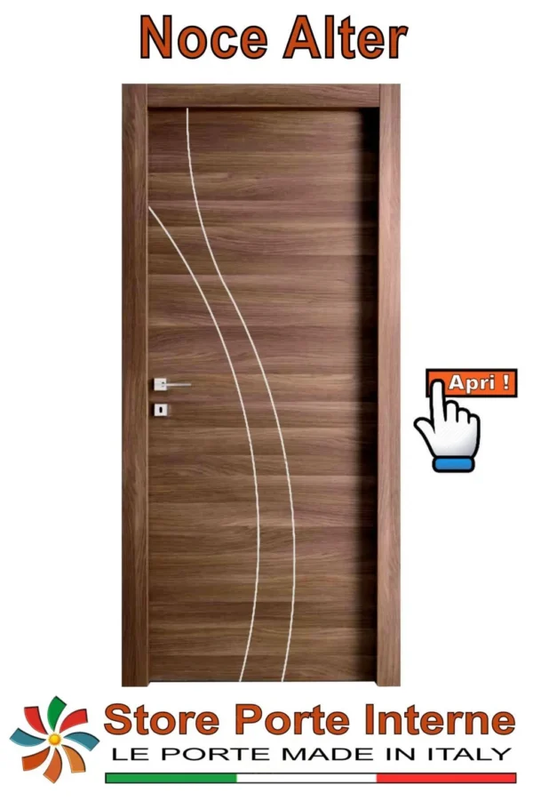 Porta in laminato Modello Goji Noce Alter