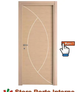 Porta in laminato Modello Greta Rovere Orizzontale