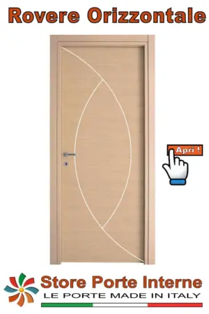 Porta in laminato Modello Greta Rovere Orizzontale