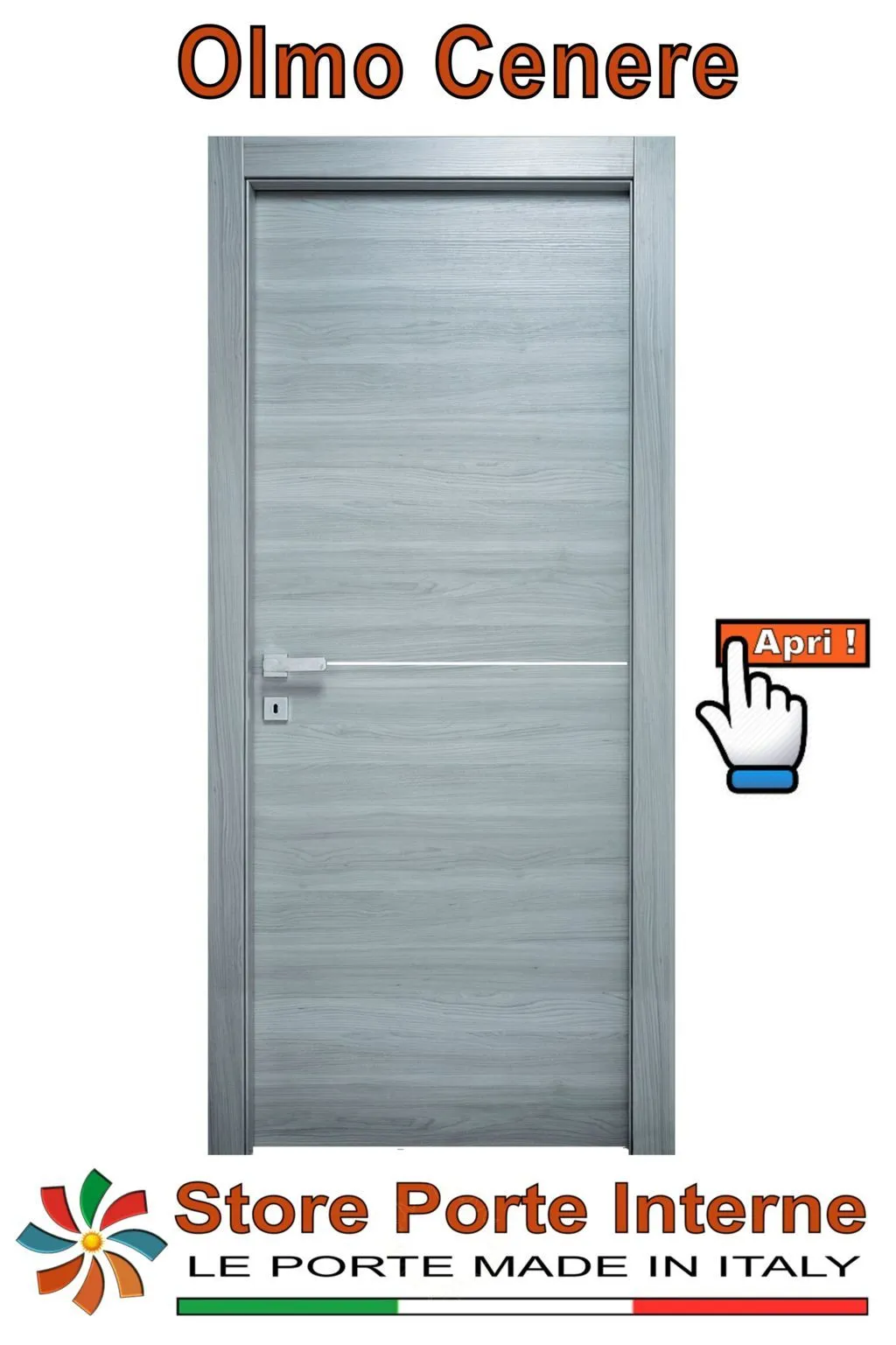 Porta in laminato Modello Ilaria Olmo Cenere