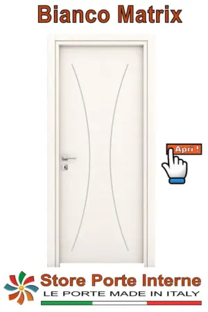 Porta in laminato Modello Letizia Bianco Matrix