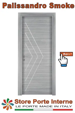 Porta in laminato Modello Linda Palissandro Smoke