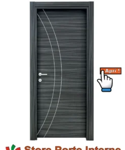 Porta in laminato Modello Noemi Palissandro Blu Matrix